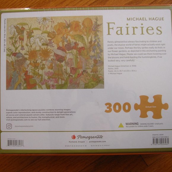 Michael Hague Fairies 300 Piece Jigsaw Puzzle Pomegranate Artpiece NEW Sealed - Picture 2 of 5